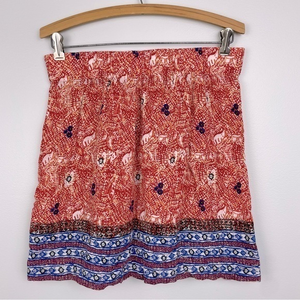 CAbi #784 Bella Tribal Print Elastic Waist Pull-On Skirt Pockets‎